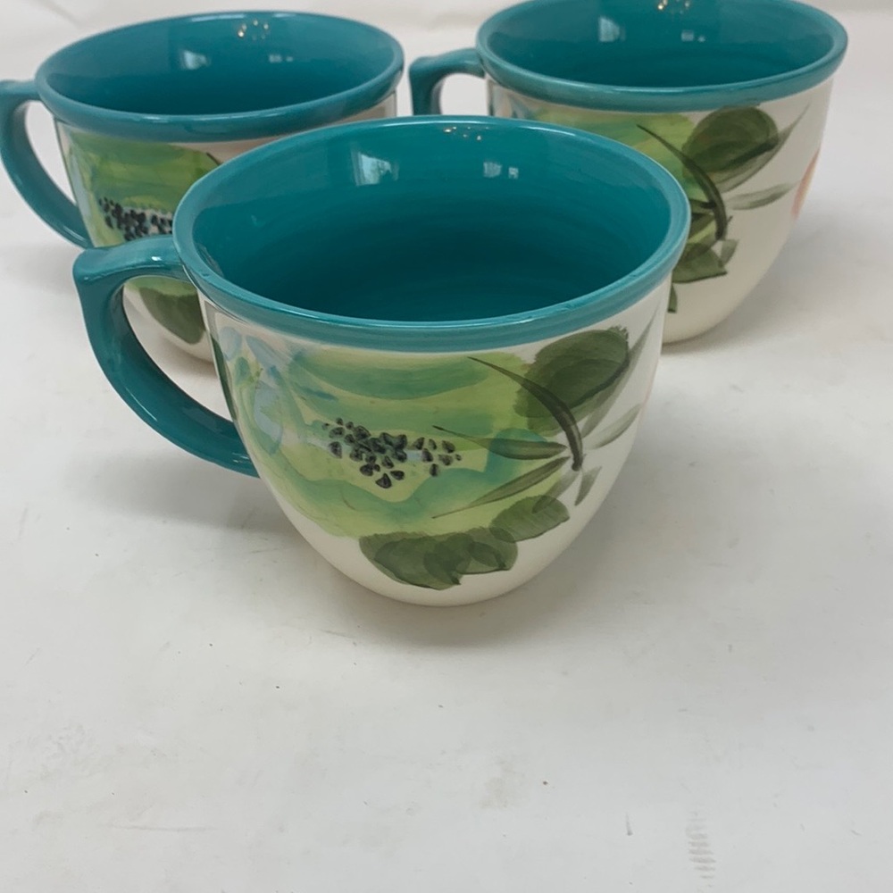 The Pioneer Woman Blue and Red Ceramic Mugs Set - Picture 2 of 4